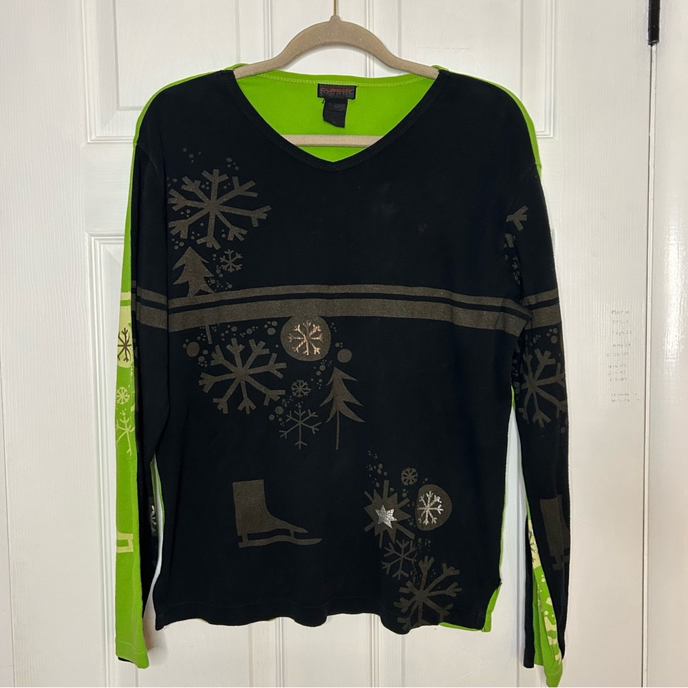 Custo Barcelona Flawed Winter Snowflake Shirt
